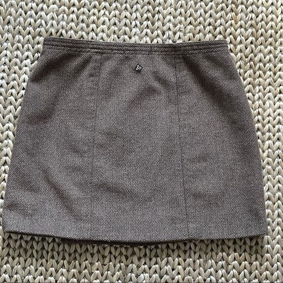 Prana Nicky Wrap Side Button Mini Skirt Espresso Brown Size 2 - Picture 5 of 8